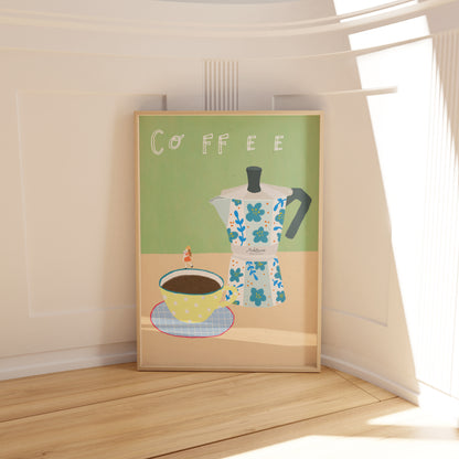 Thankful Table - Coffee Borderless Poster