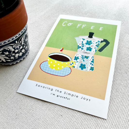 Thankful Table - Coffee Postcard