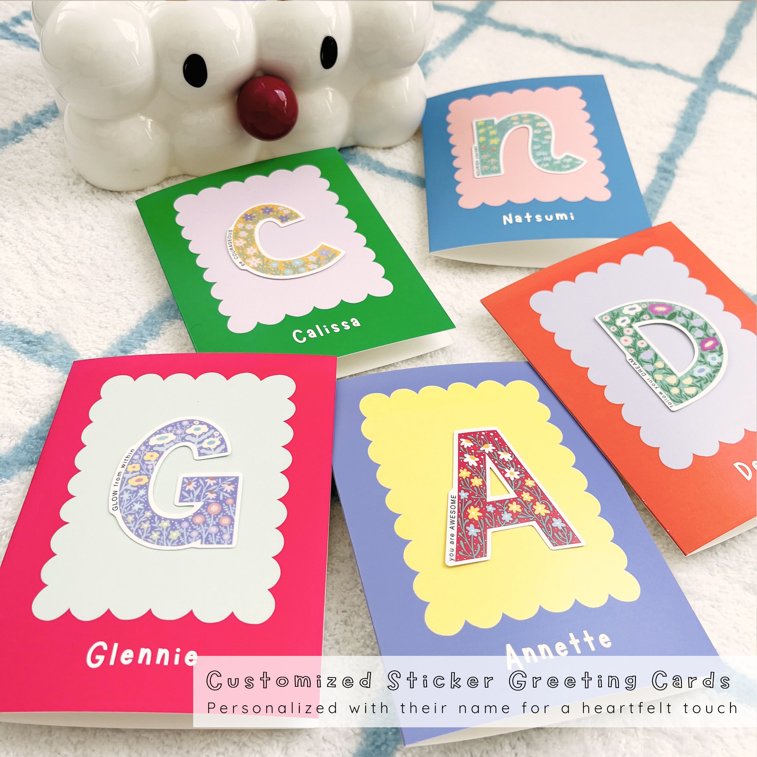 Customized Sticker Greeting Cards
