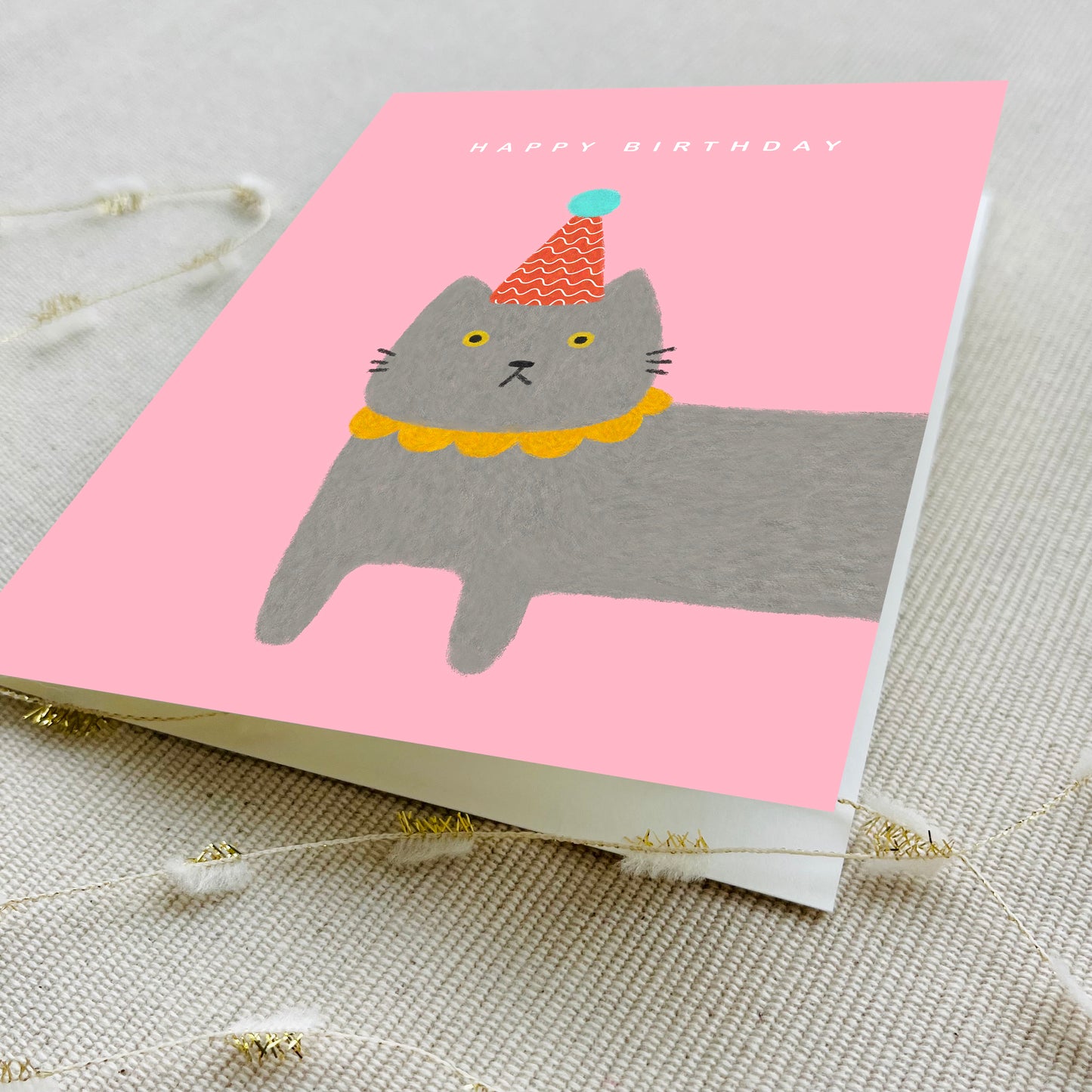 Party Animal Birthday Card - British Shorthair Cat