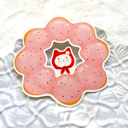 Donut Cat Message Card – Ba-ba-bakery Cats