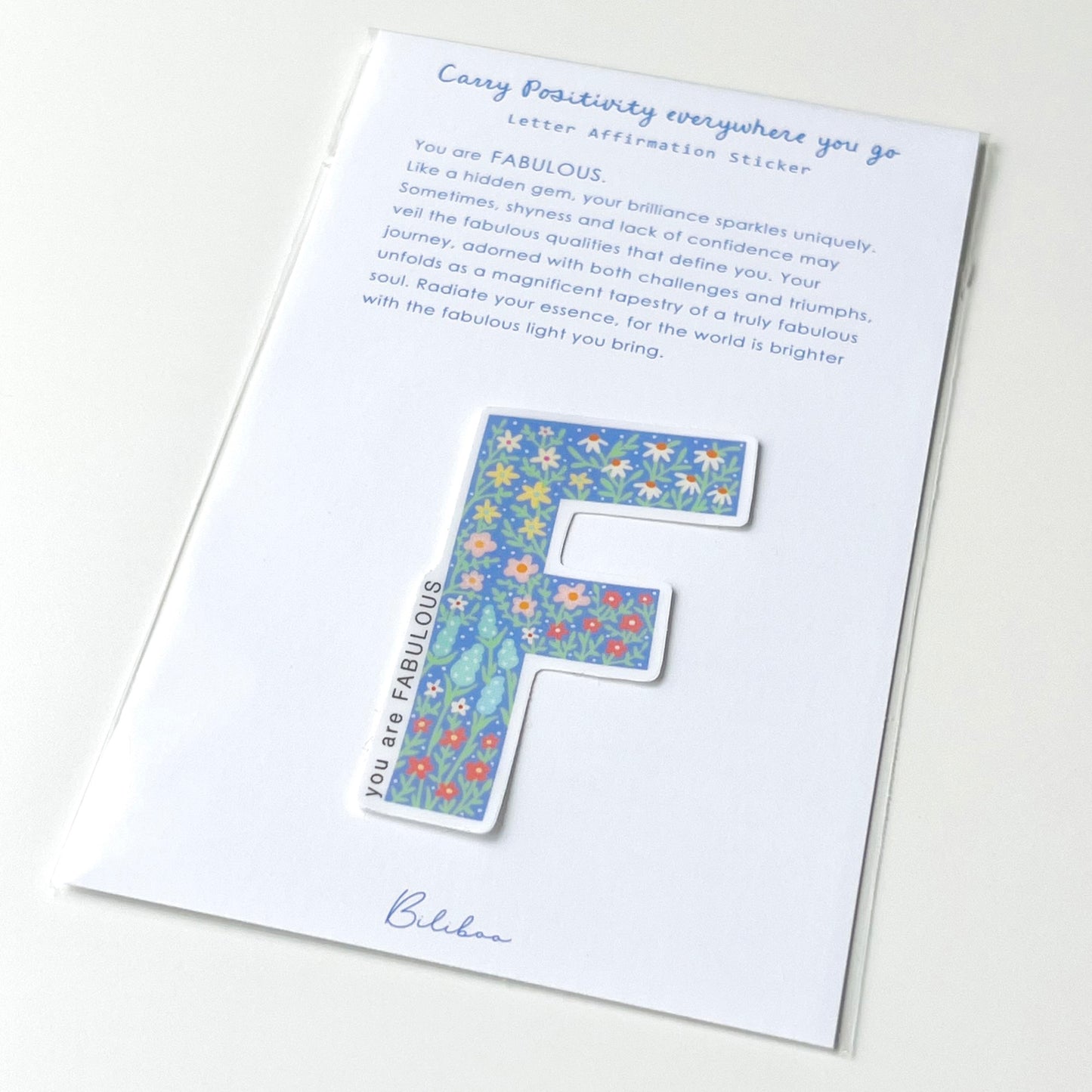 Letter Affirmation Stickers