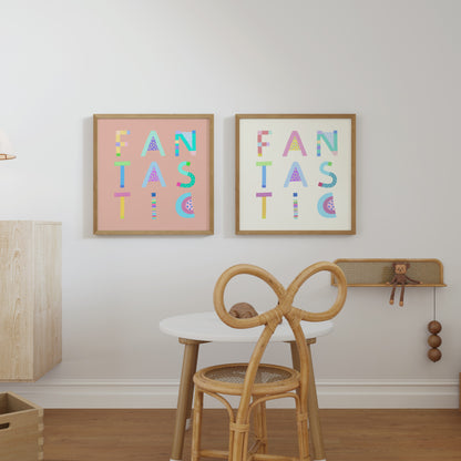 Fantastic Poster (Cream White) – Pick Pop Prints