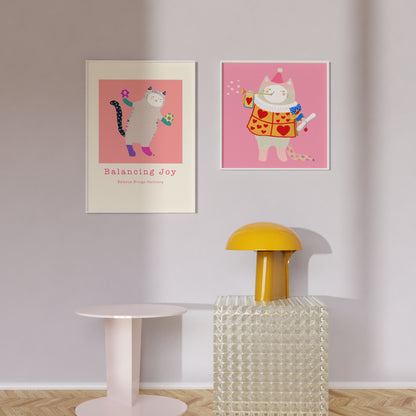 Feline in Wonderland - Square Poster