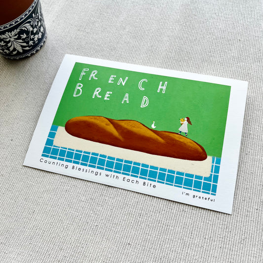 Thankful Table - French Bread Postcard