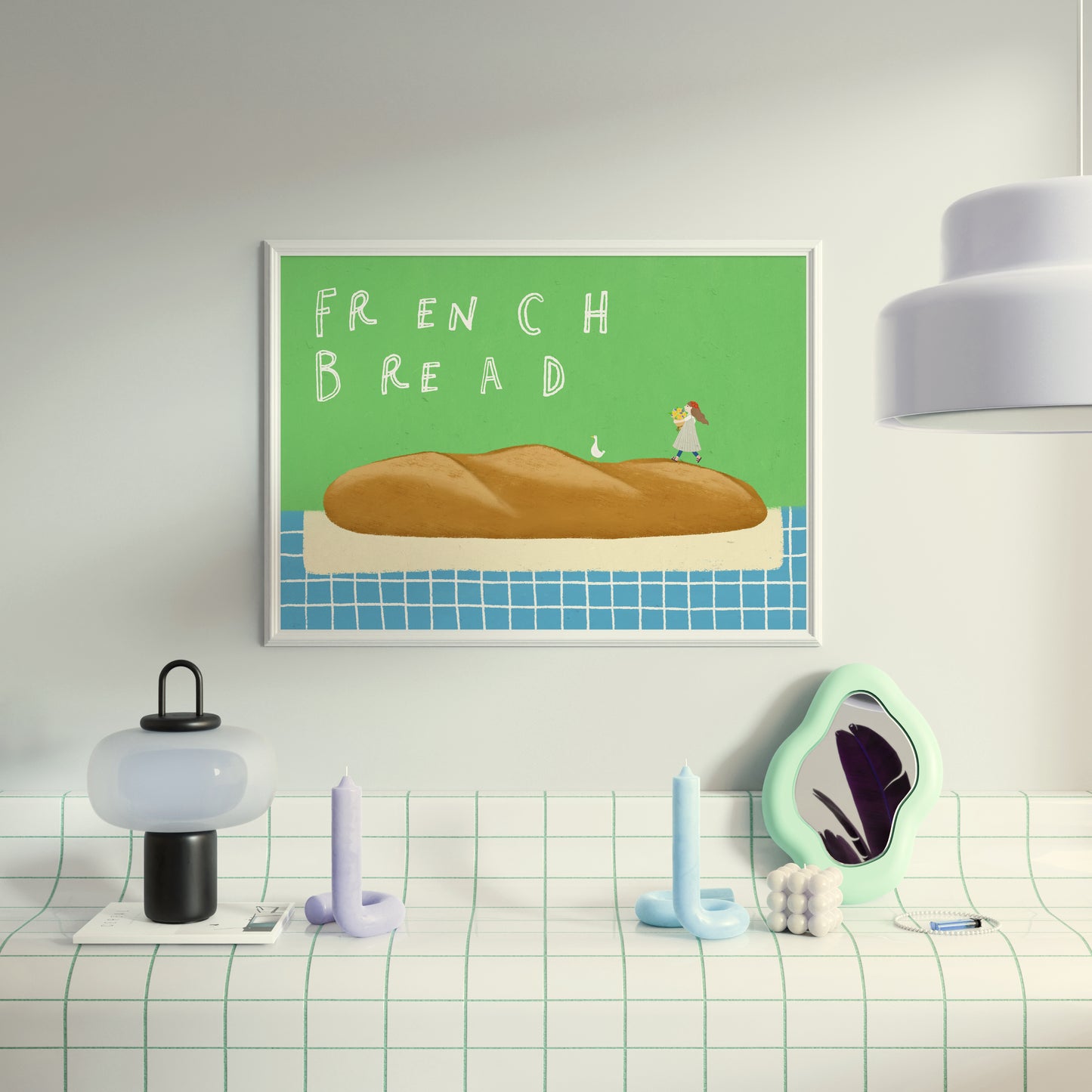 Thankful Table - French Bread Borderless Poster