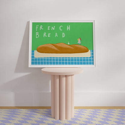 Thankful Table - French Bread Borderless Poster