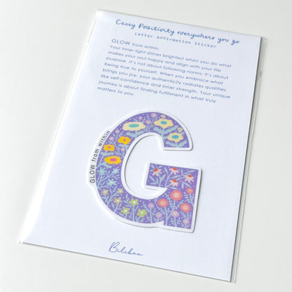 Letter Affirmation Stickers