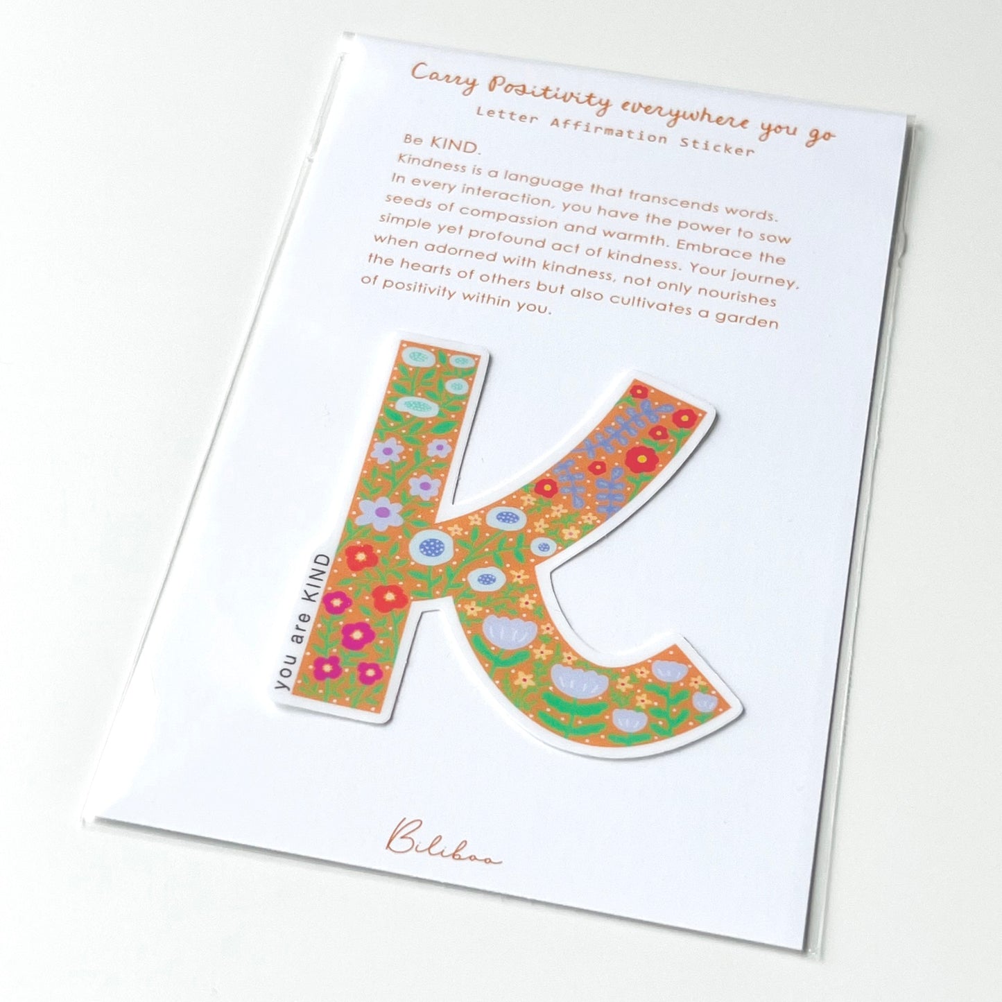 Letter Affirmation Stickers