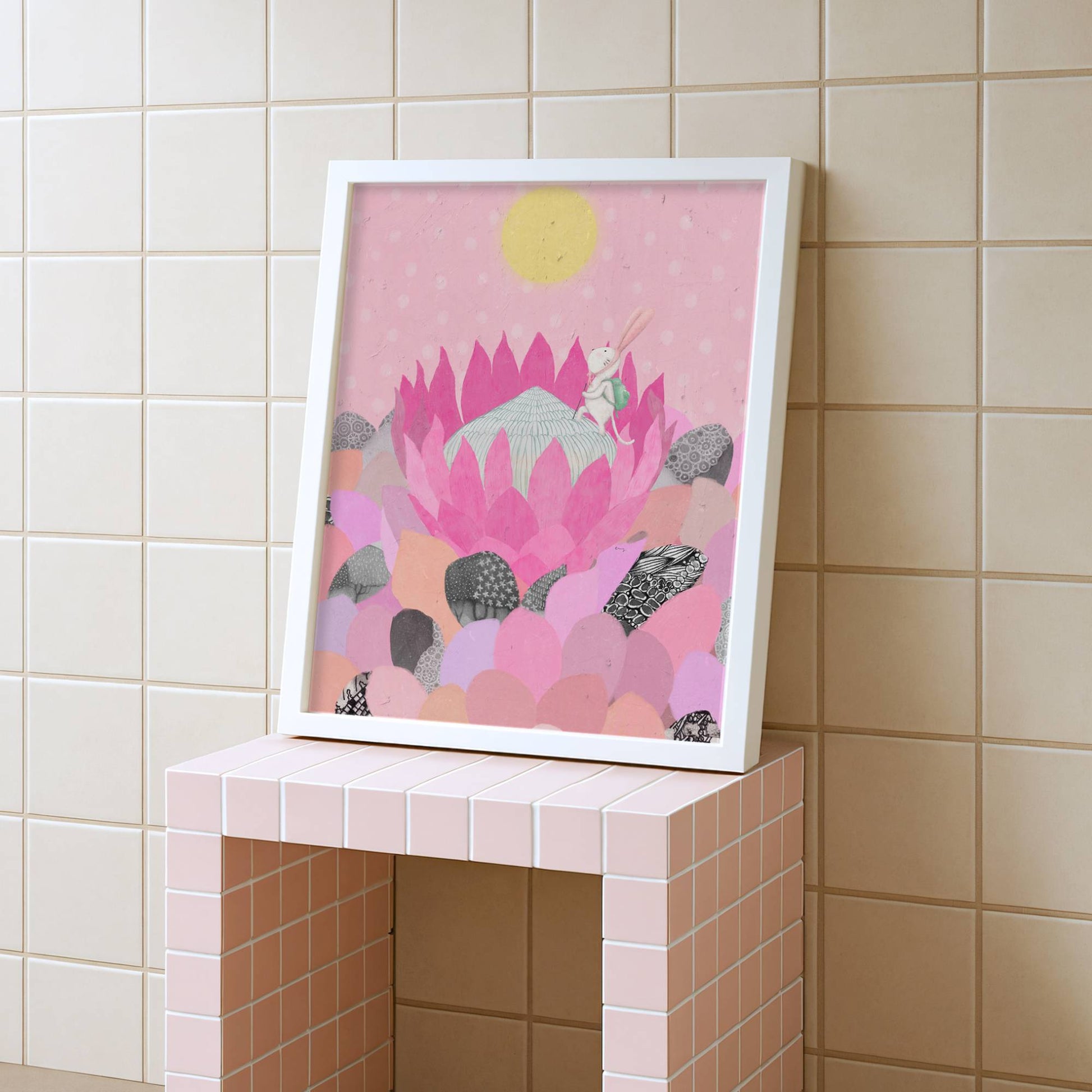 King Protea Illustration Poster 02