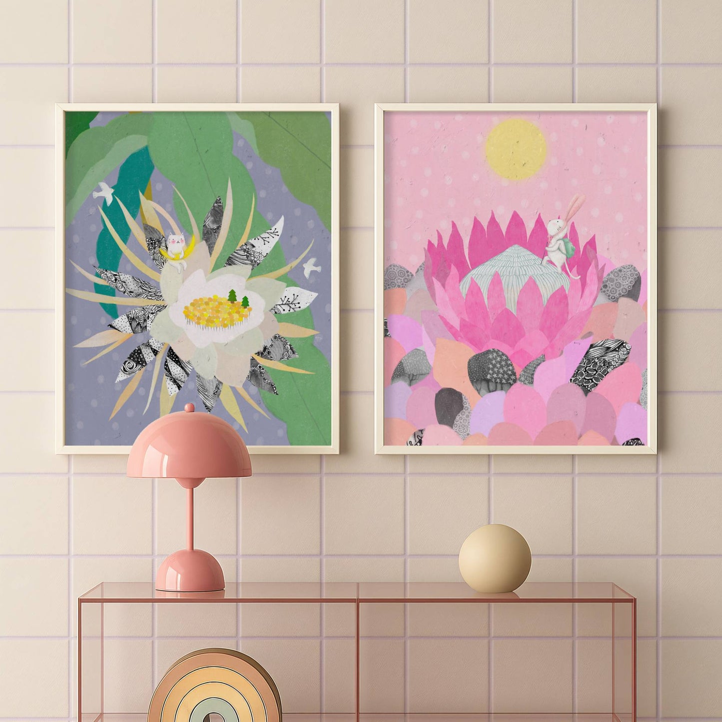 King Protea Illustration Poster 03