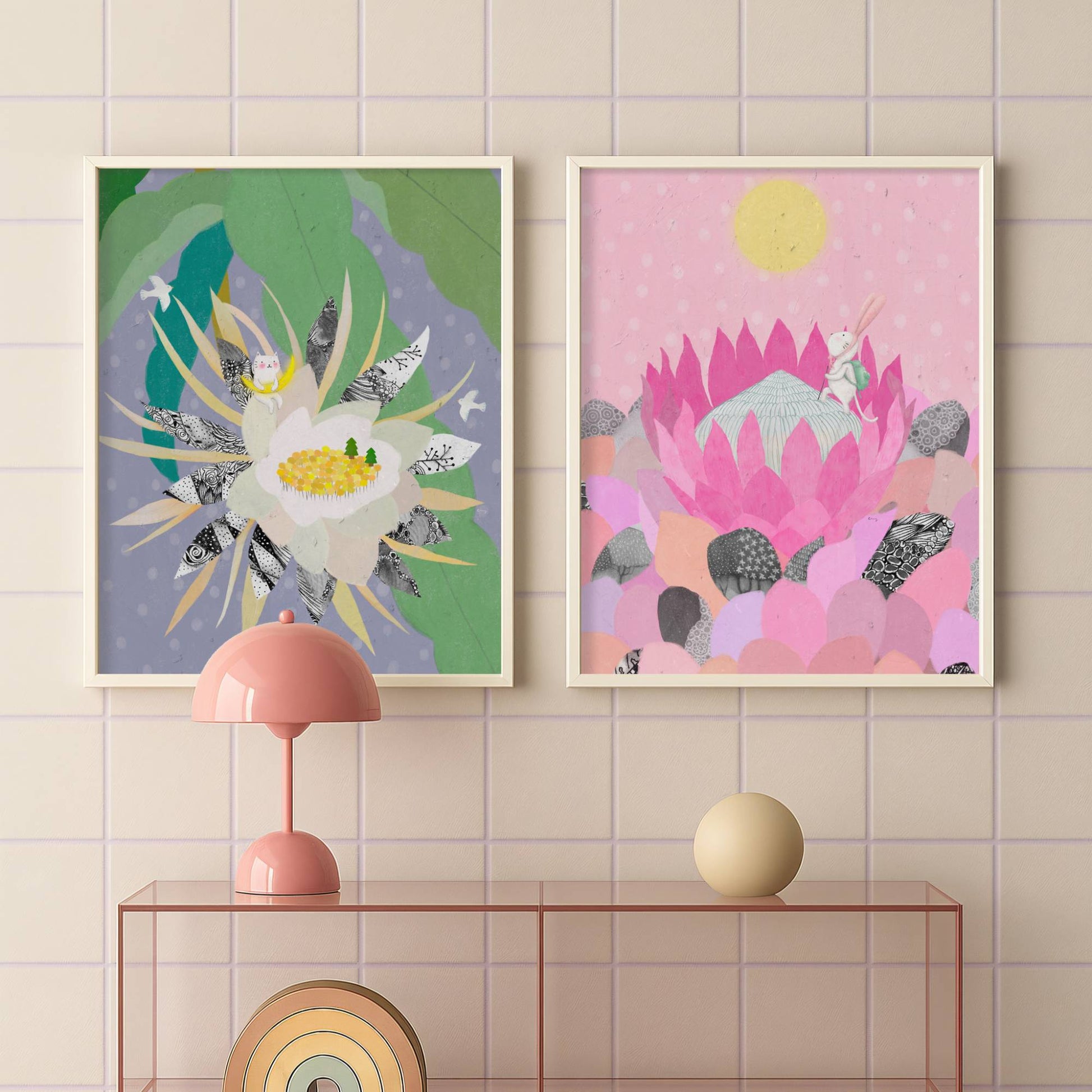 King Protea Illustration Poster 03