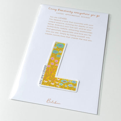 Letter Affirmation Stickers