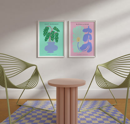 Leafy Elegance - Poster