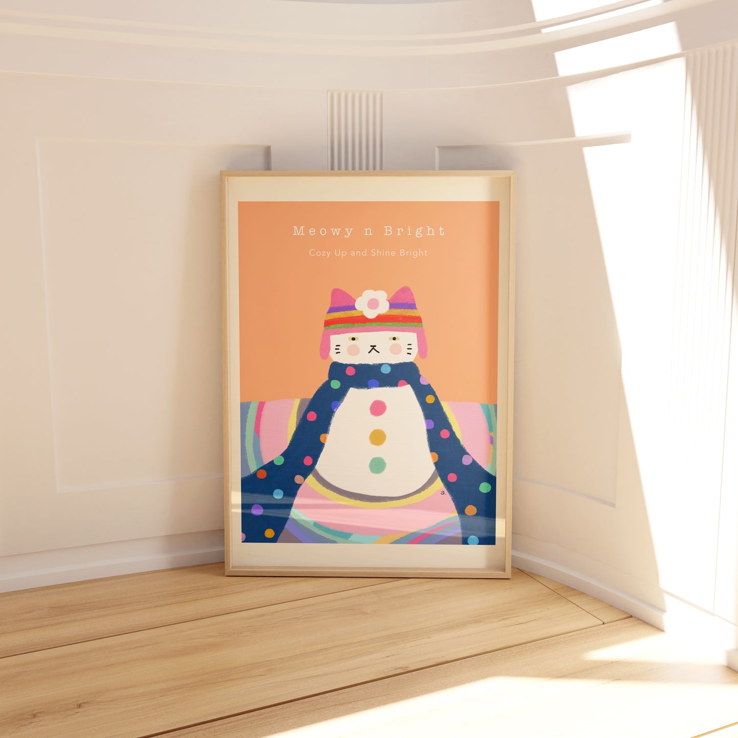 Meowy n Bright Poster - Little Me Christmas Collection