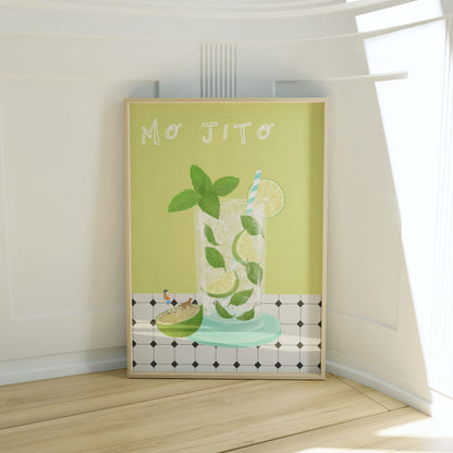 Mojito Poster Minimal Style Mockup Image 01