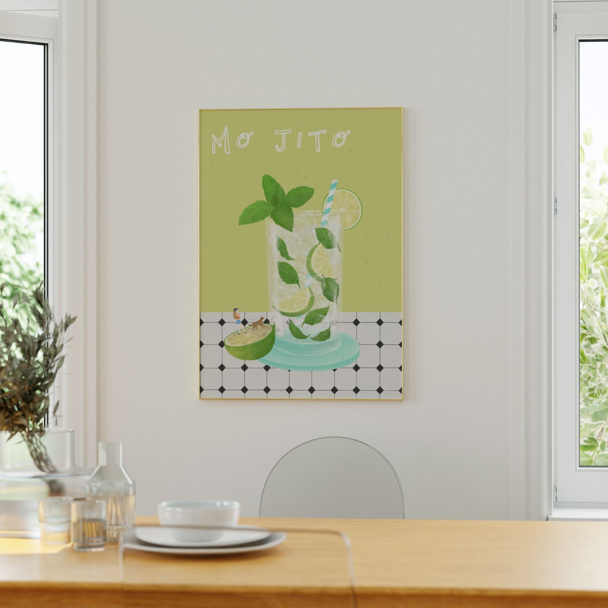 Mojito Poster Minimal Style Mockup Image 02