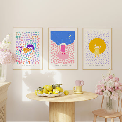 Find Joy in Little Things Poster | Inspirational and Cheerful Art