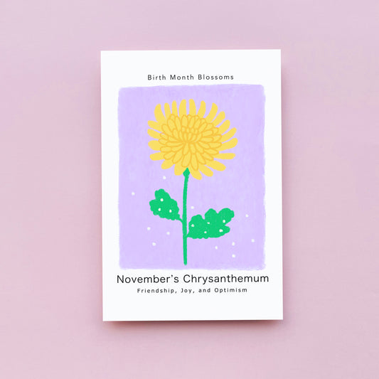 November's Chrysanthemum - Postcard