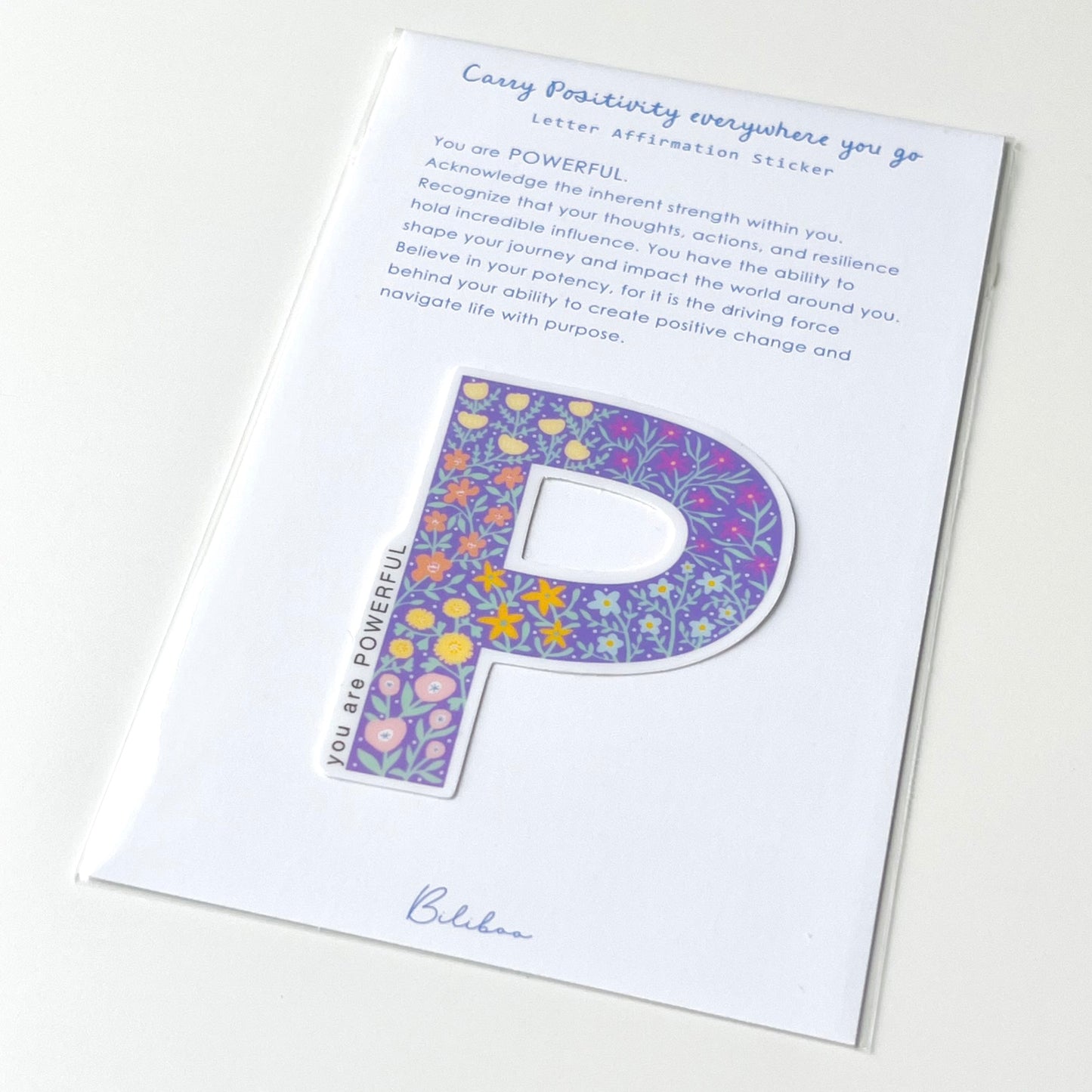 Letter Affirmation Stickers