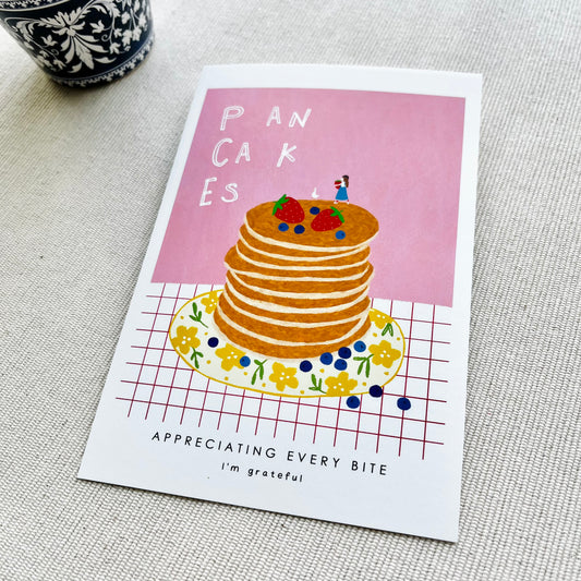 Thankful Table - Pancakes Postcard