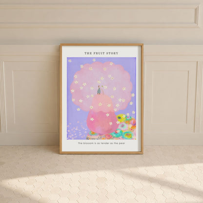Pear - The Fruit Story Poster Mockup