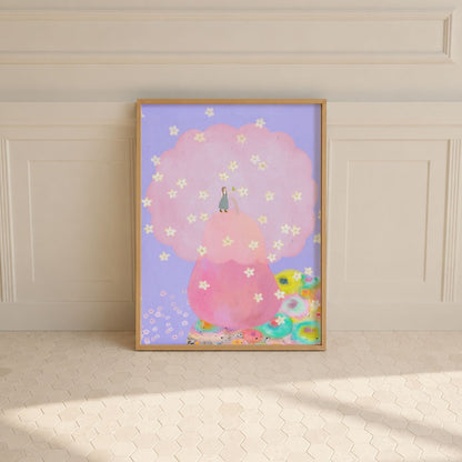 Pear Illustration - The Fruit Story Poster Mockup