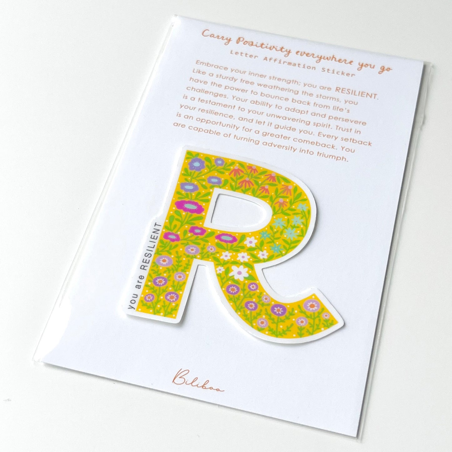 Letter Affirmation Stickers