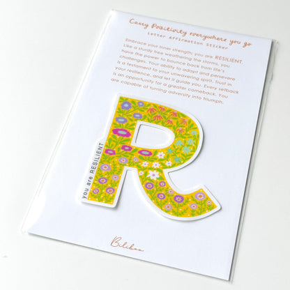 Letter Affirmation Stickers