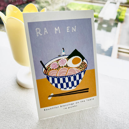 Thankful Table - Ramen Postcard