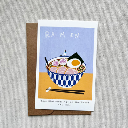 Thankful Table - Ramen Postcard