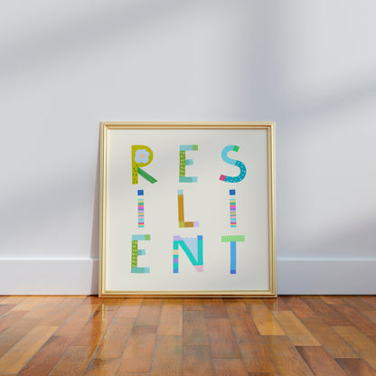 Resilient Poster (Cream White) – Pick Pop Prints