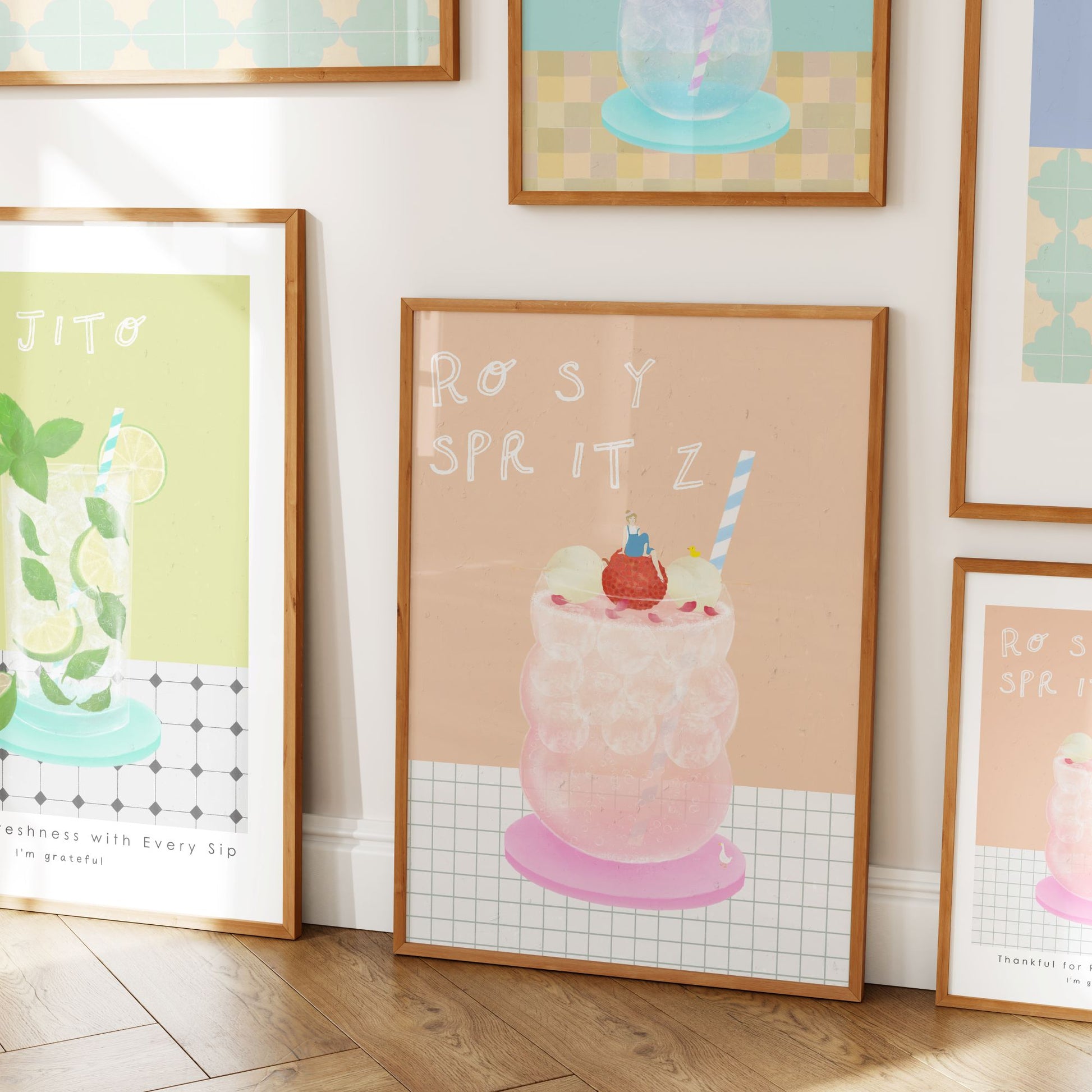 Rosy Spritz Poster Minimal Style Mockup Image 04