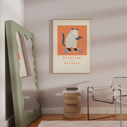 Scooting to Success - Portrait Poster