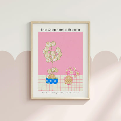 The Stephania Erecta Poster | Shuu.Room Botanical Collection | Premium Quality