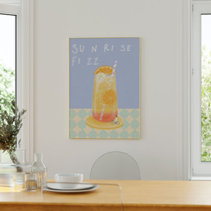 Sunrise Fizz Poster Minimal Style Mockup Image 02