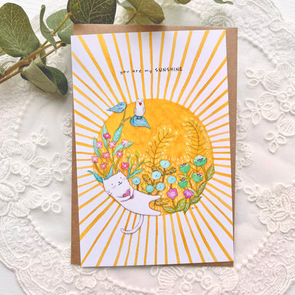 You are my sunshine - Postcard