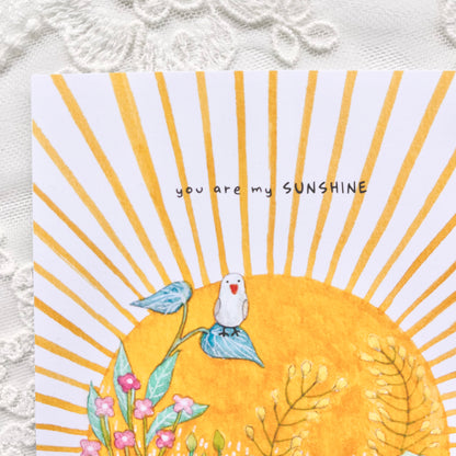 You are my sunshine - Postcard