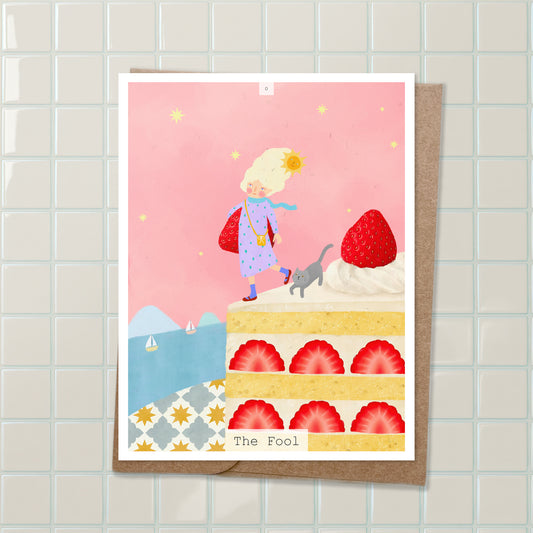 The Fool 01_Titi-Tata_Tarot_Postard