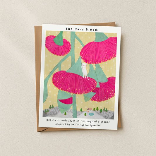 The Rare Bloom-Eucalyptus Synandra Postcard 01