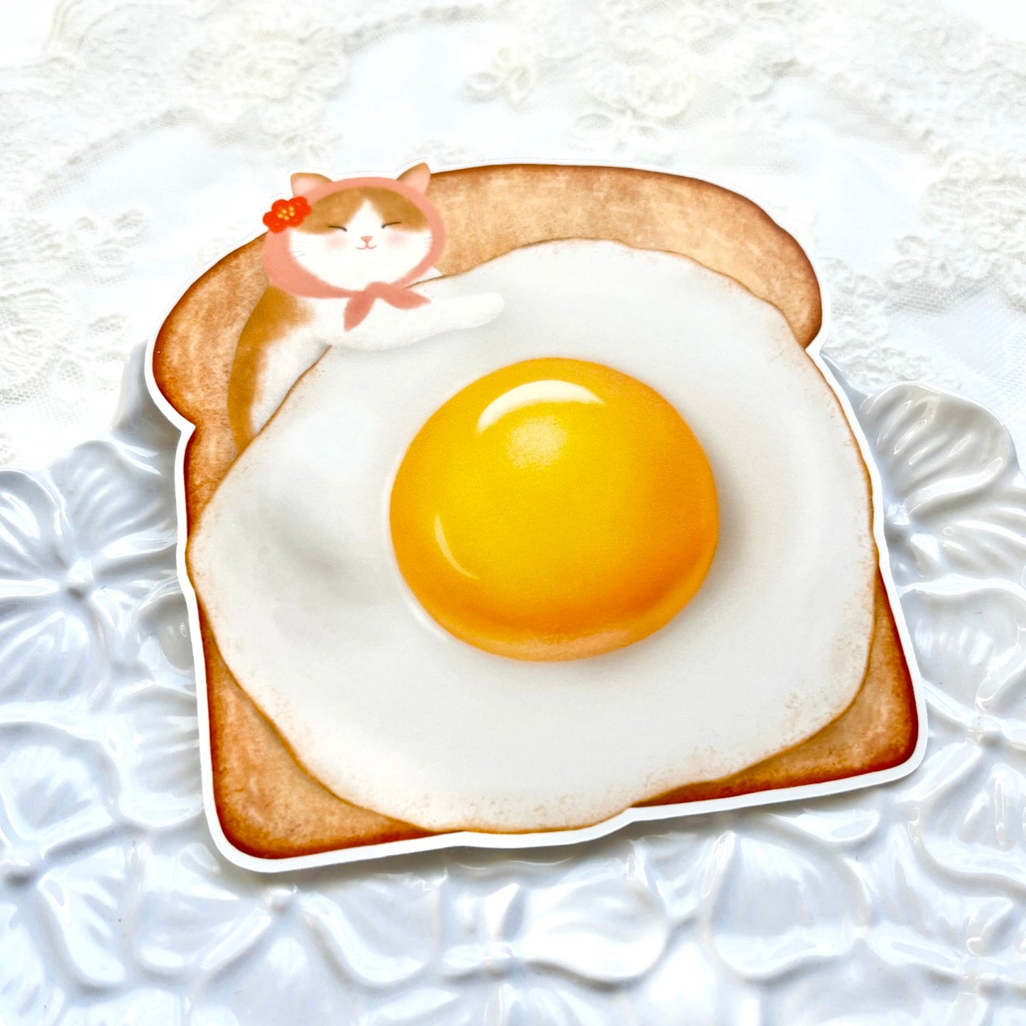 Toast & Egg Cat Message Card – Ba-ba-bakery Cats