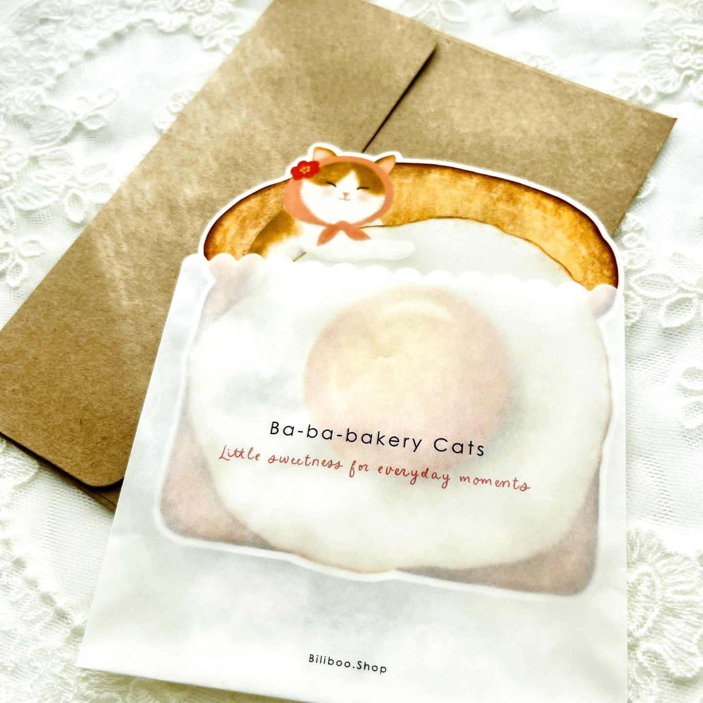 Toast & Egg Cat Message Card – Ba-ba-bakery Cats
