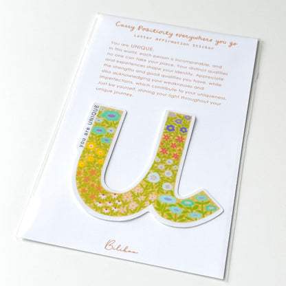 Letter Affirmation Stickers