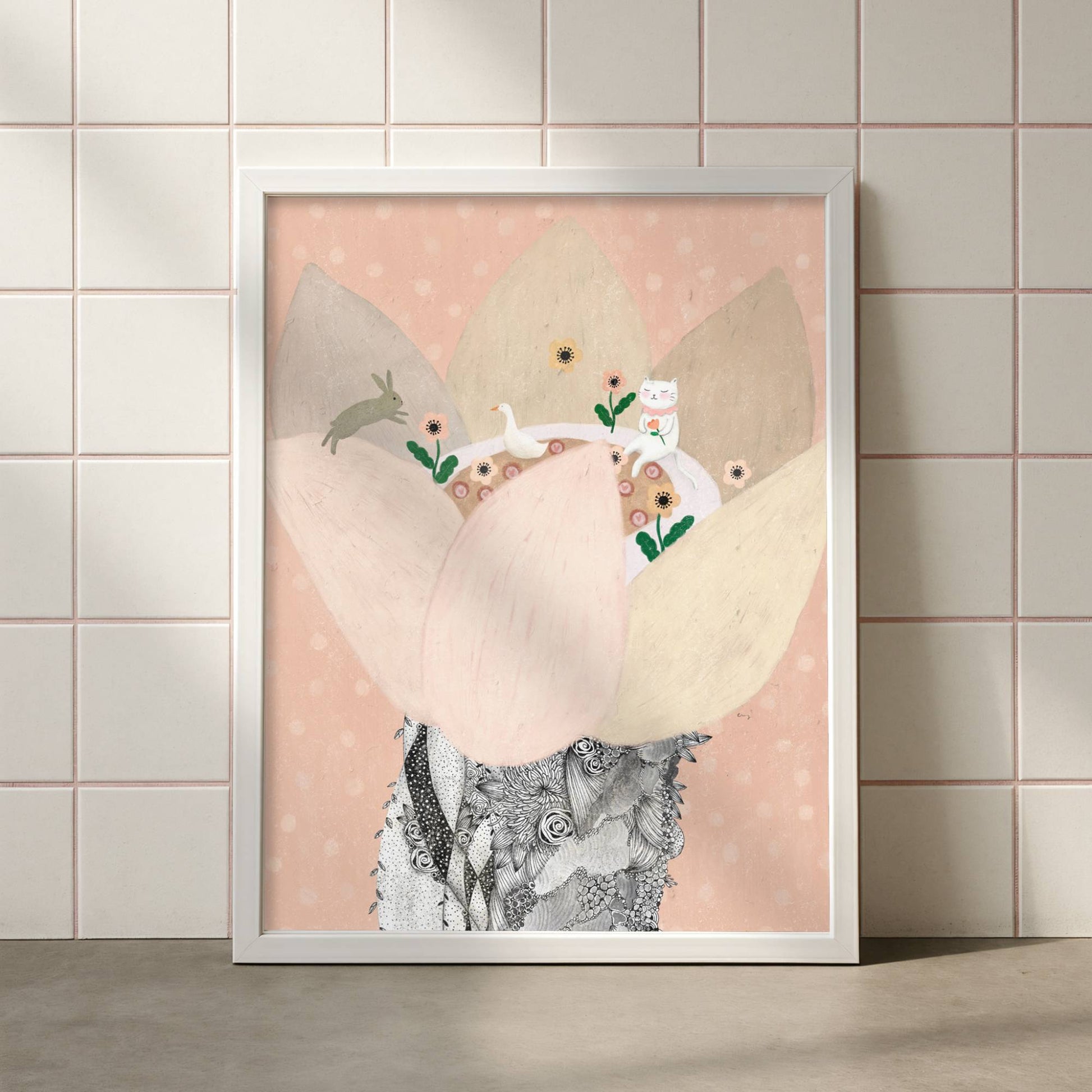Western Underground Orchid Illustration Poster 01