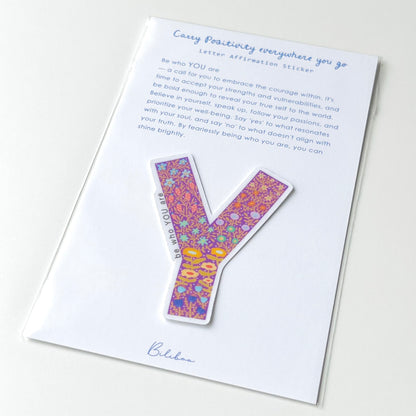 Letter Affirmation Stickers