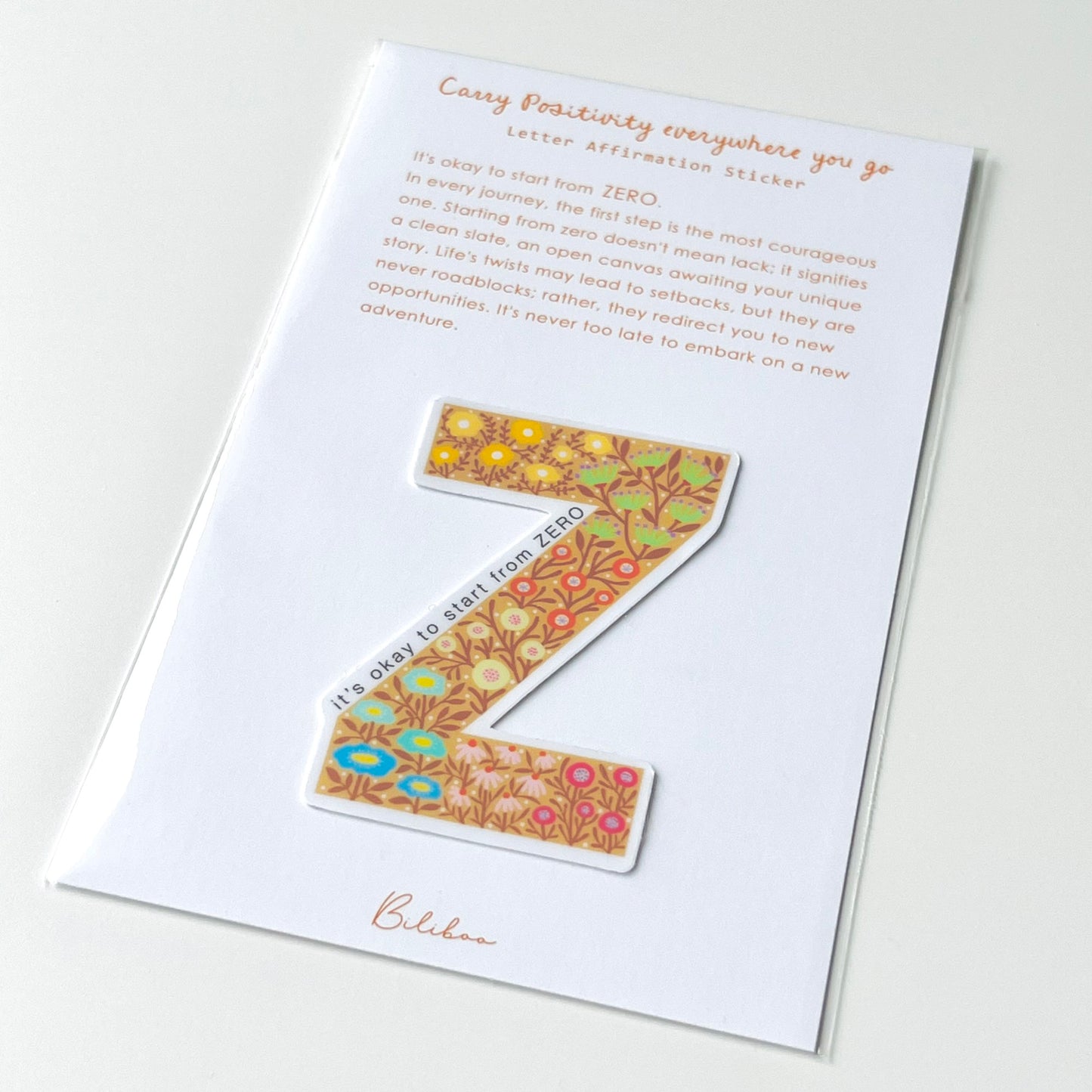 Letter Affirmation Stickers