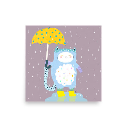 Let It Rain - Square Poster