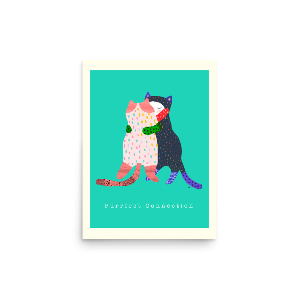 Purrfect Connection - Portrait Poster
