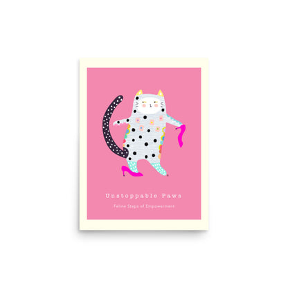 Unstoppable Paws - Portrait Poster