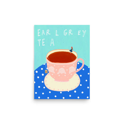 Thankful Table - Earl Grey Tea Borderless Poster